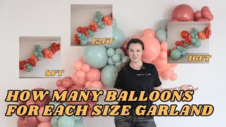 How To Create A Different Size Balloon Garland - Youtube