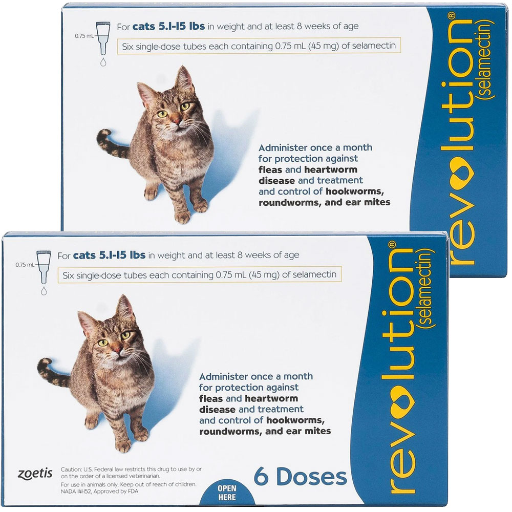 Revolution For Cats - 5.1-15 Lbs (12 Doses) | On Sale | Entirelypets Rx